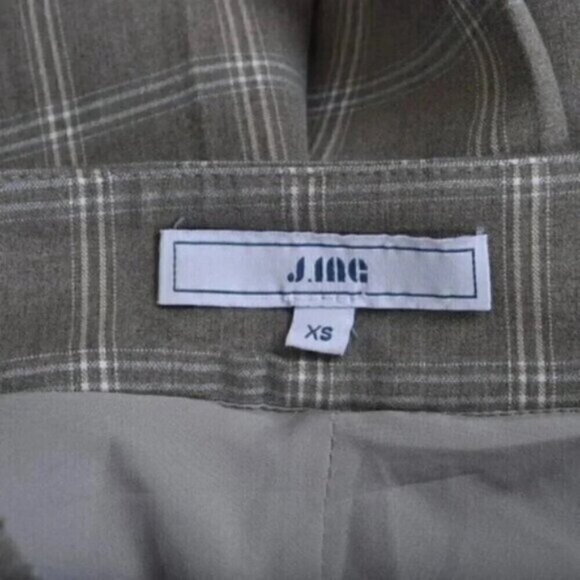 J.ING School Girl Plaid Checkered Pleated Skirt Gray Size XS - Picture 6 of 10